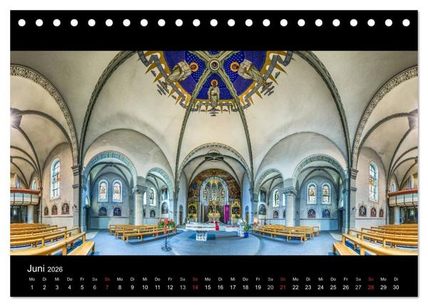 Produktbild: Kapellen, Kirchen und Kathedralen 2026 (Tischkalender 2026 DIN A5 quer), CALVENDO Monatskalender