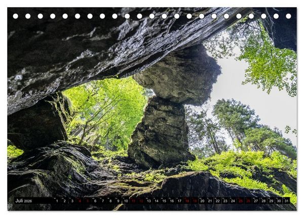 Produktbild: Breitachklamm im Wandel der Jahreszeiten (Tischkalender 2026 DIN A5 quer), CALVENDO Monatskalender