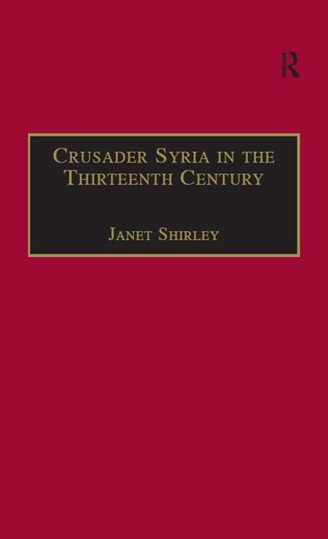 Produktbild: Crusader Syria in the Thirteenth Century