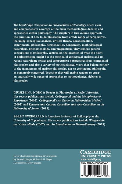 Produktbild: The Cambridge Companion to Philosophical Methodology