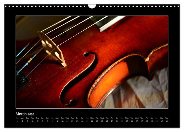 Produktbild: A violin only (Wall Calendar 2026 DIN A3 landscape), CALVENDO 12 Month Wall Calendar
