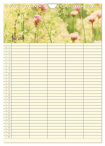 Produktbild: Der Naturgarten Familienplaner (Wandkalender 2026 DIN A4 hoch), CALVENDO Monatskalender