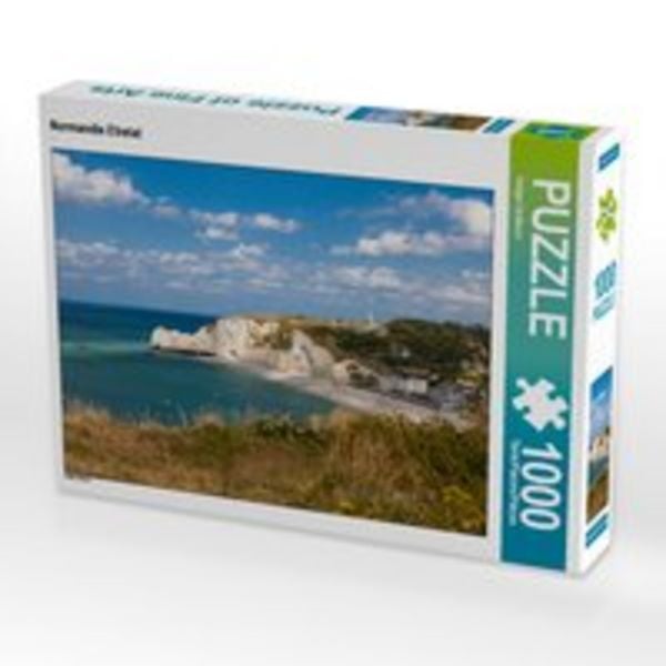 CALVENDO Puzzle Normandie Etretat | 1000 Teile Lege-Größe 64x48cm Foto-Puzzle für glückliche Stunden
