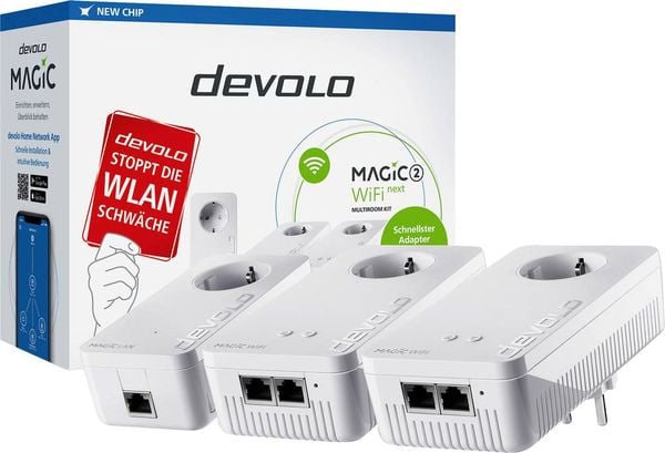 Devolo Magic 2 WiFi next Multiroom Kit WiFi 5 Multiroom Kit 8625 DE, AT Powerline, WLAN 2400 MBit/s