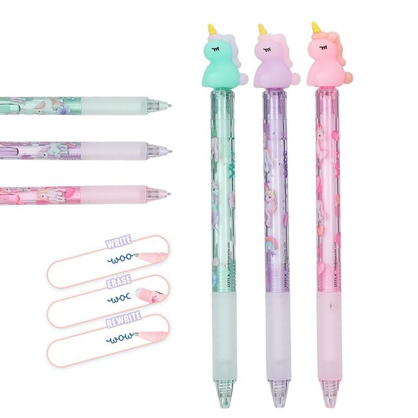Produktbild: Ylvi Radierbarer Gelstift mit Einhorn-Topper