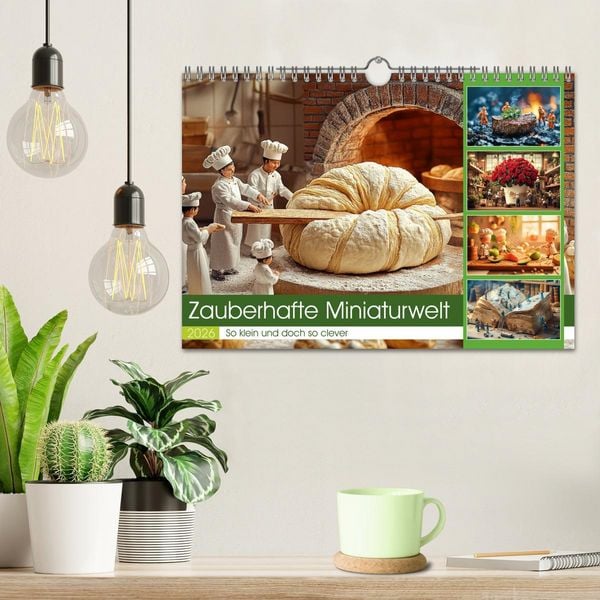 Produktbild: Zauberhafte Miniaturwelt (Wandkalender 2026 DIN A4 quer), CALVENDO Monatskalender