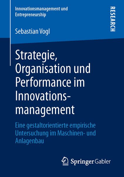Produktbild: Strategie, Organisation und Performance im Innovationsmanagement