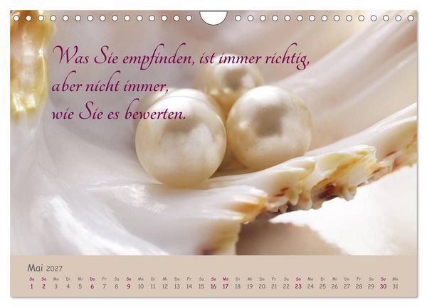 Produktbild: Innere Perlen (Wandkalender 2027 DIN A4 quer), CALVENDO Monatskalender