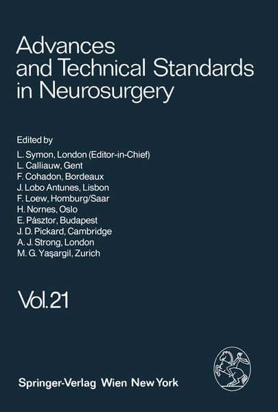 Produktbild: Advances and Technical Standards in Neurosurgery