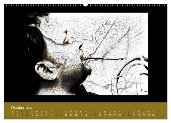 Produktbild: Klangbilder Instrumental-KUNST (Wandkalender 2026 DIN A2 quer), CALVENDO Monatskalender