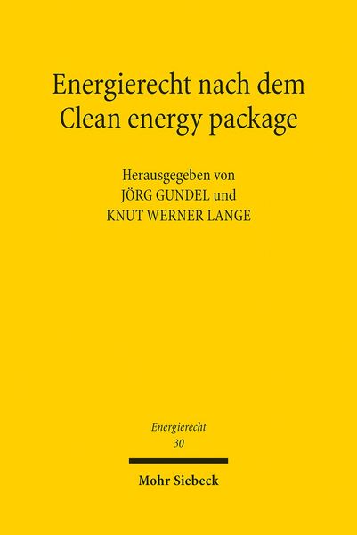 Produktbild: Energierecht nach dem Clean energy package
