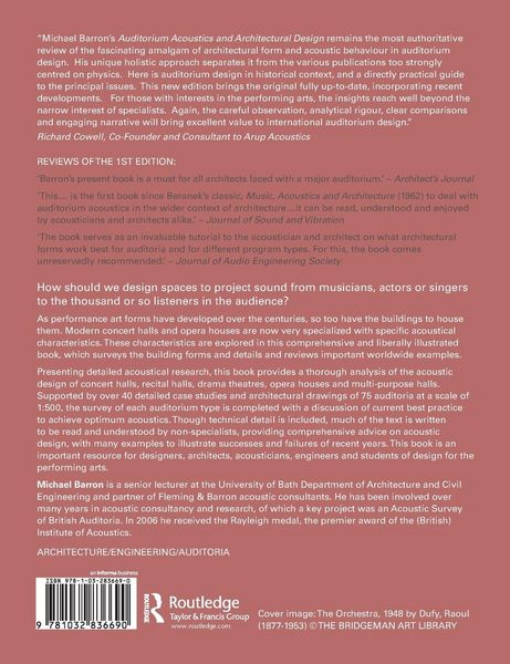 Produktbild: Auditorium Acoustics and Architectural Design