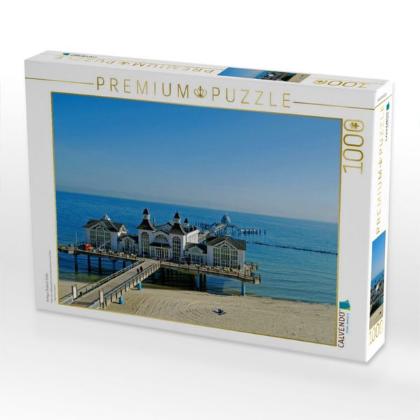 Produktbild: CALVENDO Puzzle Anleger Badeort Sellin | 1000 Teile Lege-Gr&ouml;&szlig;e 64x48cm Foto-Puzzle f&uuml;r gl&uuml;ckliche Stunden