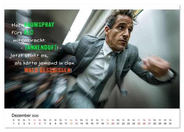 Produktbild: B&uuml;ro - Kaffee, Chaos, Kollegen (Tischkalender 2026 DIN A5 quer), CALVENDO Monatskalender