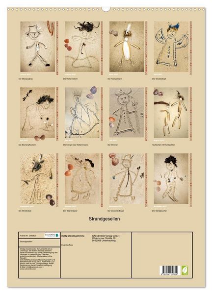 Produktbild: Strandgesellen (Wandkalender 2027 DIN A2 hoch), CALVENDO Monatskalender