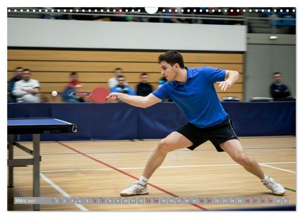 Produktbild: Tischtennis Dynamik (Wandkalender 2027 DIN A3 quer), CALVENDO Monatskalender