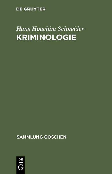 Produktbild: Kriminologie