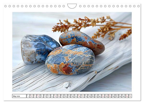 Produktbild: Shining Semi-Precious Stones (Wall Calendar 2026 DIN A4 landscape), CALVENDO 12 Month Wall Calendar