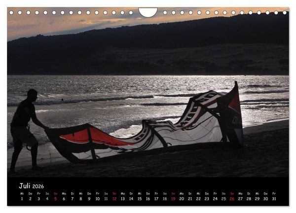 Produktbild: Kitesurfen &ndash; Faszination auf dem Wasser (Wandkalender 2026 DIN A4 quer), CALVENDO Monatskalender