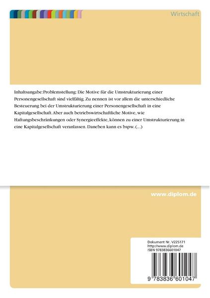 Produktbild: Die ertragsteuerliche Optimierung der Umstrukturierung von Personengesellschaften