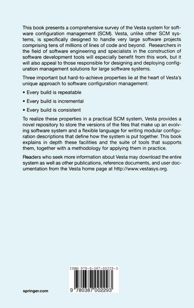 Produktbild: Software Configuration Management Using Vesta