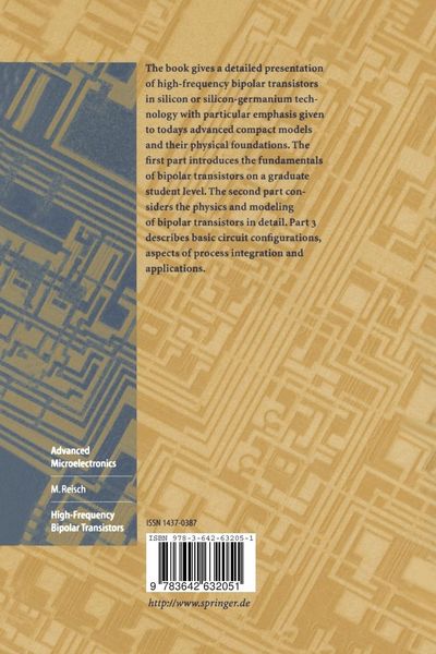 Produktbild: High-Frequency Bipolar Transistors