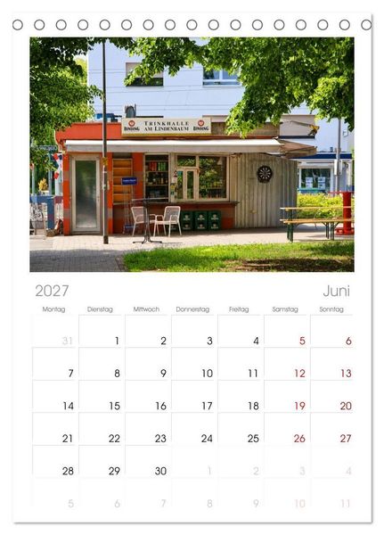 Produktbild: Tischplaner 2027 - Frankfurter Kiosk Kultur (A5 Tischkalender zum Aufstellen) CALVENDO