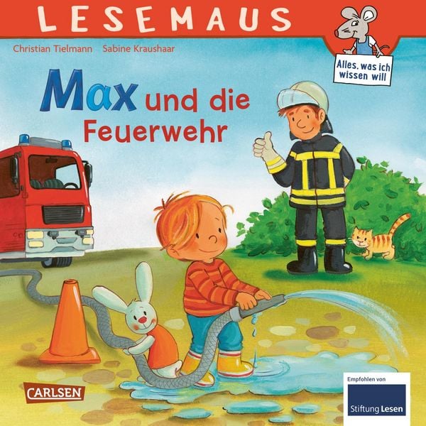 LESEMAUS 55: Max und die Feuerwehr, Taschenbuch von Christian Tielmann, Carlsen, 9783551083555