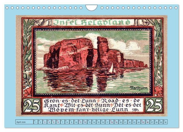 Produktbild: Gru&szlig; aus Helgoland (Wandkalender 2026 DIN A4 quer), CALVENDO Monatskalender