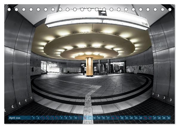 Produktbild: MAINHATTEN architektur kunst (Tischkalender 2026 DIN A5 quer), CALVENDO Monatskalender