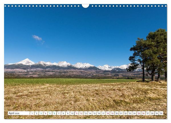 Produktbild: Slowakei - Die Sch&ouml;nheit der Tatra Gebirge (Wandkalender 2026 DIN A3 quer), CALVENDO Monatskalender
