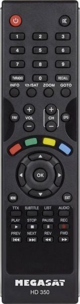 Produktbild: MegaSat HD 350 HD-SAT-Receiver Einkabeltauglich, Front-USB Anzahl Tuner: 1