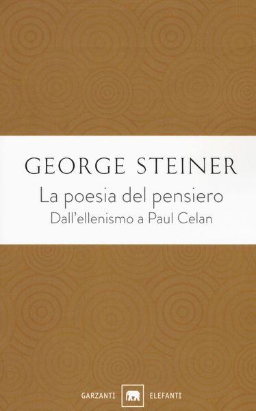 Produktbild: La poesia del pensiero. Dall'ellenismo a Paul Celan