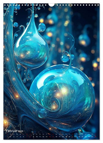 Produktbild: Lebendigs Glas (Wandkalender 2026 DIN A3 hoch), CALVENDO Monatskalender