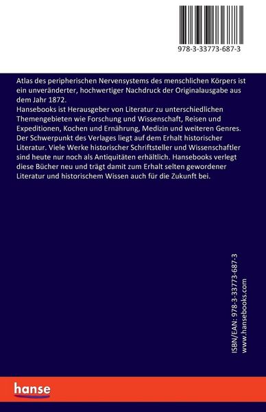 Produktbild: Atlas des peripherischen Nervensystems des menschlichen K&ouml;rpers