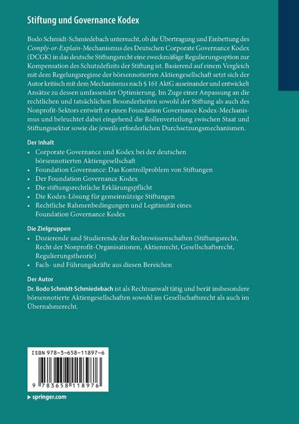 Produktbild: Stiftung und Governance Kodex