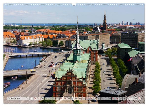 Produktbild: Kopenhagen. D&auml;nemarks sch&ouml;ne bunte Metropole (hochwertiger Premium Wandkalender 2026 DIN A2 quer), Kunstdruck in Hochglanz