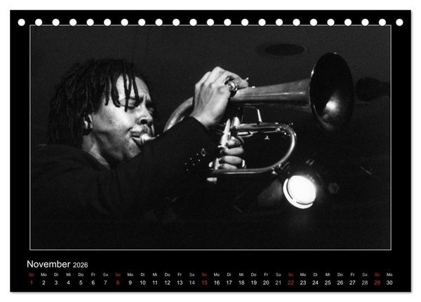 Produktbild: Jazz onstage (Tischkalender 2026 DIN A5 quer), CALVENDO Monatskalender