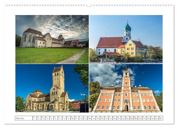 Produktbild: Gottesh&auml;user am Bodensee (Wandkalender 2026 DIN A2 quer), CALVENDO Monatskalender