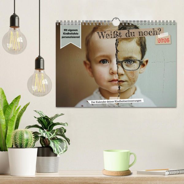 Produktbild: Wei&szlig;t du noch? Der Kalender deiner Kindheitserinnerungen. (Wandkalender 2026 DIN A4 quer), CALVENDO Monatskalender