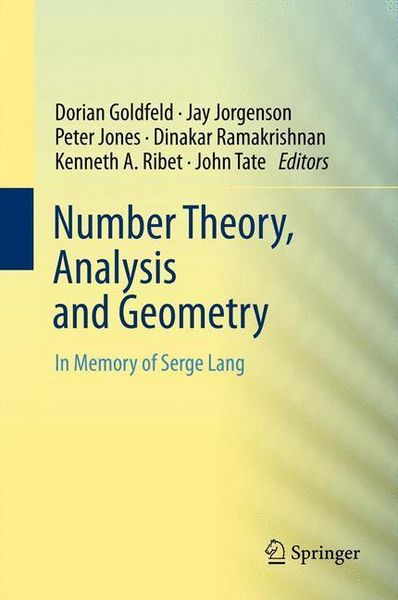 Produktbild: Number Theory, Analysis and Geometry