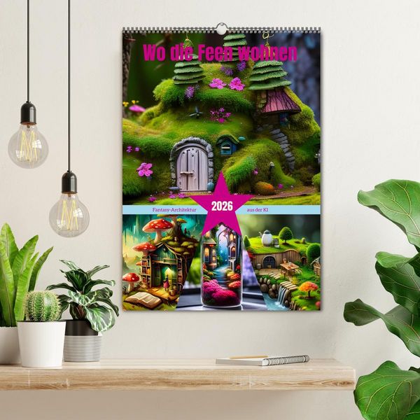 Produktbild: Wo die Feen wohnen (Wandkalender 2026 DIN A2 hoch), CALVENDO Monatskalender