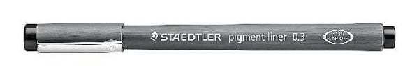 Produktbild: STAEDTLER Fineliner Lumocolor pigment liner 308 schwarz, 0,3 mm