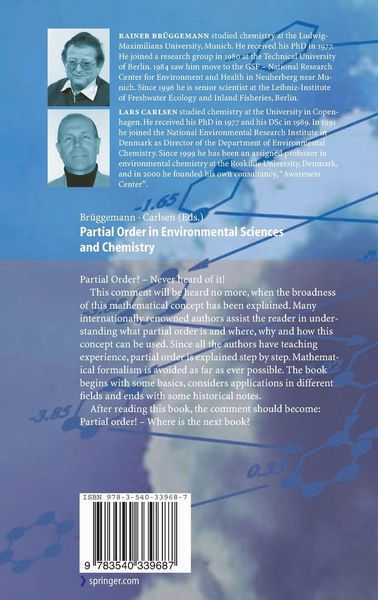 Produktbild: Partial Order in Environmental Sciences and Chemistry
