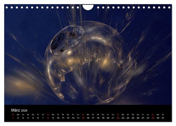 Produktbild: unbekannte Welten (Wandkalender 2026 DIN A4 quer), CALVENDO Monatskalender