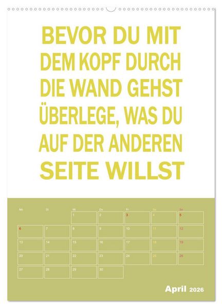 Produktbild: Memo an mich mit Jahresplaner (Wandkalender 2026 DIN A2 hoch), CALVENDO Monatskalender
