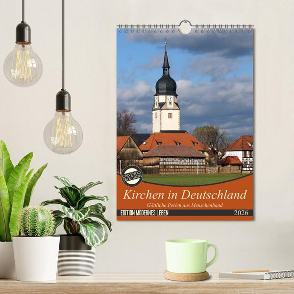 Produktbild: Kirchen in Deutschland - G&ouml;ttliche Perlen aus Menschenhand (Wandkalender 2026 DIN A4 hoch), CALVENDO Monatskalender