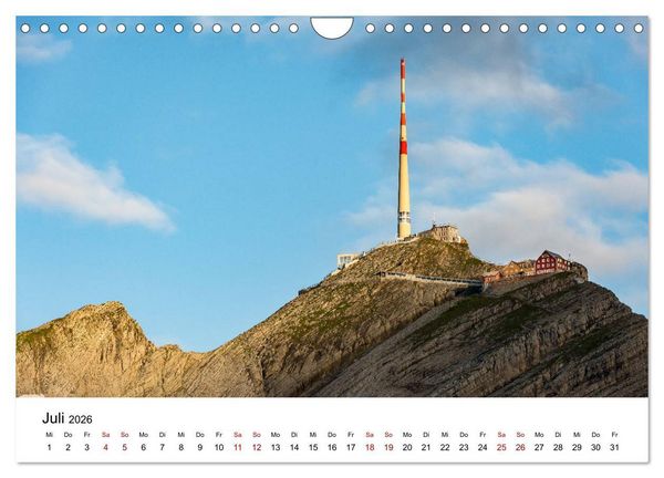Produktbild: Faszination S&auml;ntis (Wandkalender 2026 DIN A4 quer), CALVENDO Monatskalender