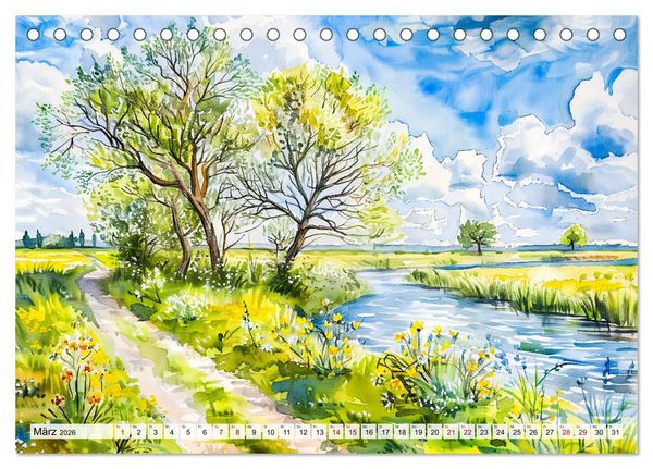 Produktbild: Havelland Flair - Immer in Flussn&auml;he (Tischkalender 2026 DIN A5 quer), CALVENDO Monatskalender
