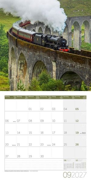 Produktbild: Lokomotiven Kalender 2027 - 30x30 - Art12